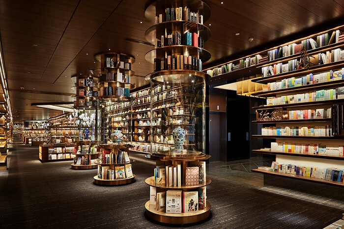 Incredible Chinese Bookstore with Chandeliers Look Like Sheets of Paper Floating in Mid-Air