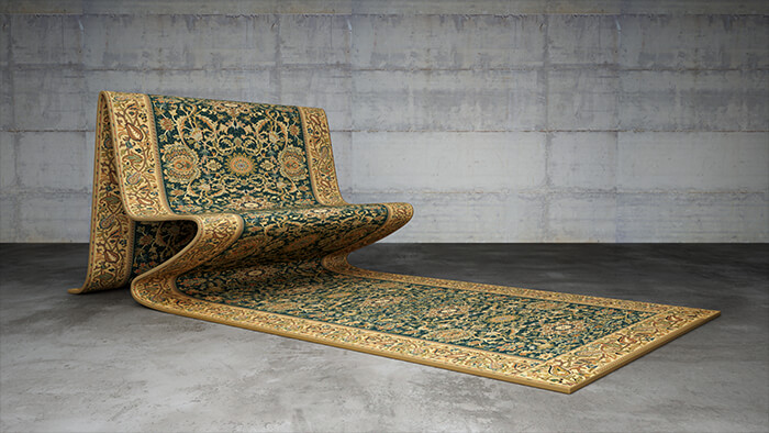 Optical Illusion? Flying Carpet Furniture