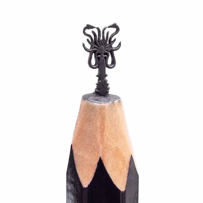 Miniature ‘Game of Thrones’ Sculptures on the Tips of Pencils
