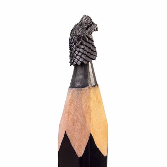 Miniature ‘Game of Thrones’ Sculptures on the Tips of Pencils