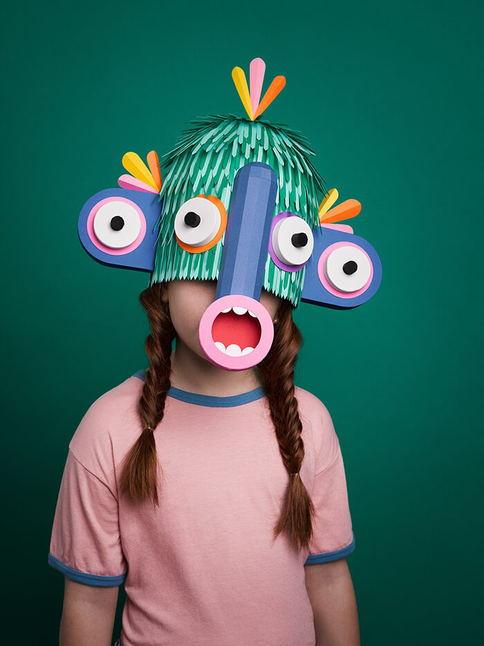 New Species: Playful Paper Masks by Lobulo Studio