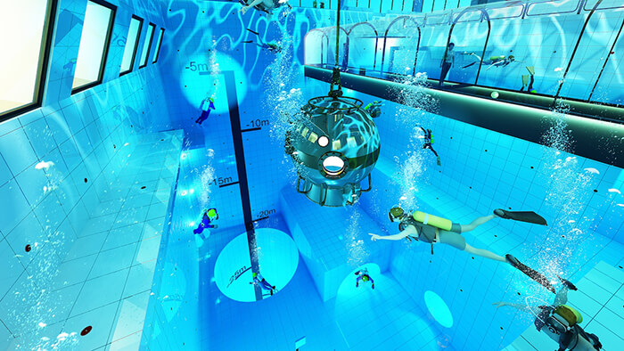 Deepspot, the World's Deepest Swimming Pool Open this Autumn