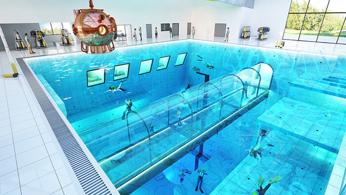 Deepspot, the World's Deepest Swimming Pool Open this Autumn