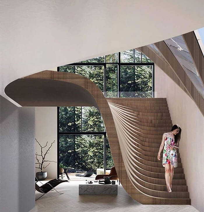 20+ Modern and Creative Stair Designs