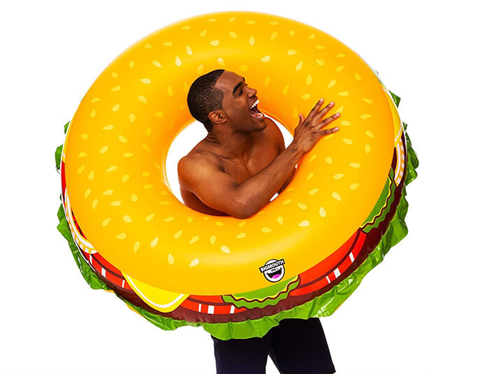 Cheeseburger Pool Float