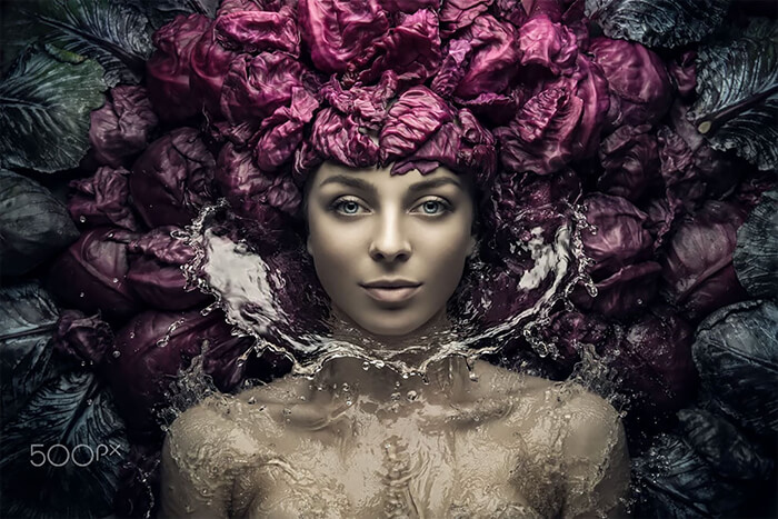 Conceptual Art Portrait by Evgeni Kolesnik