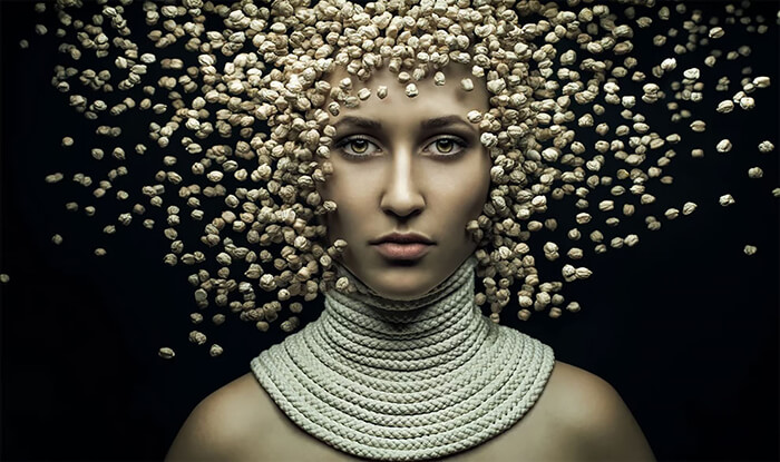 Conceptual Art Portrait by Evgeni Kolesnik