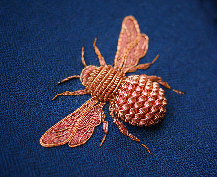 Incredible Insects and Animals Embroidery Work Made From Metals and Colorful Threads