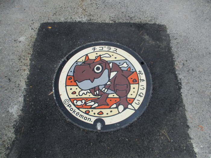 Pokémon Utility Hole Covers Installed Cross Over Japan