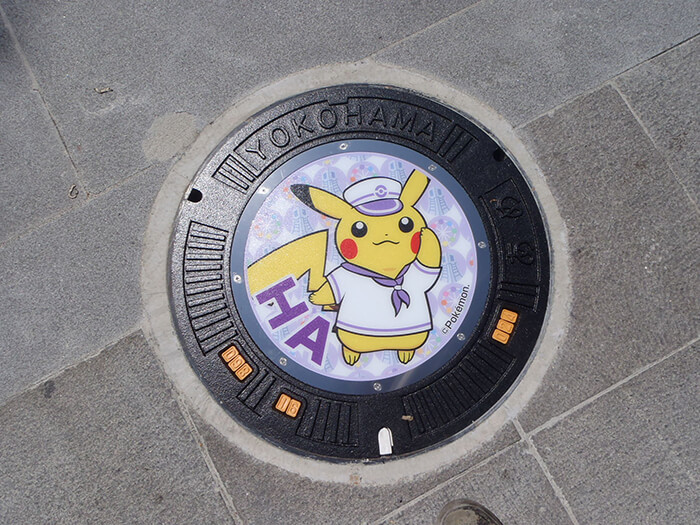 Pokémon Utility Hole Covers Installed Cross Over Japan