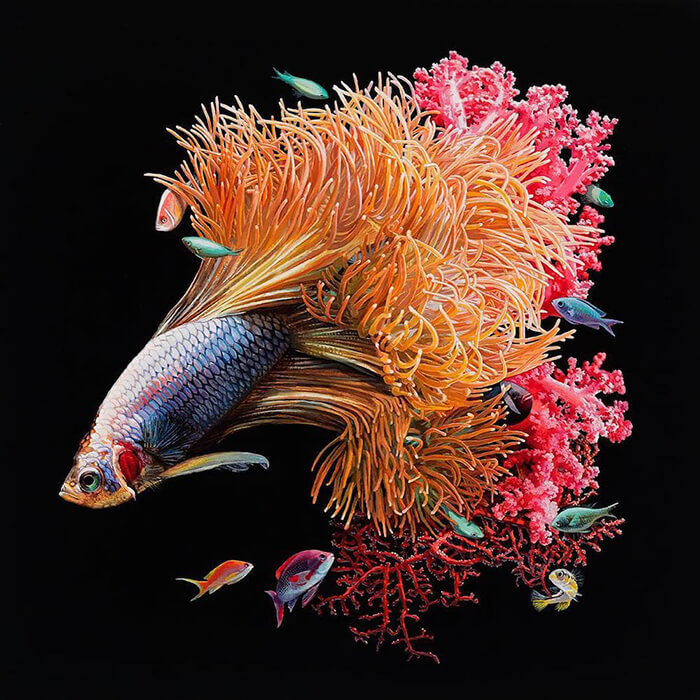 Hyper-realistic Depictions of Animal Blending by Lisa Ericson