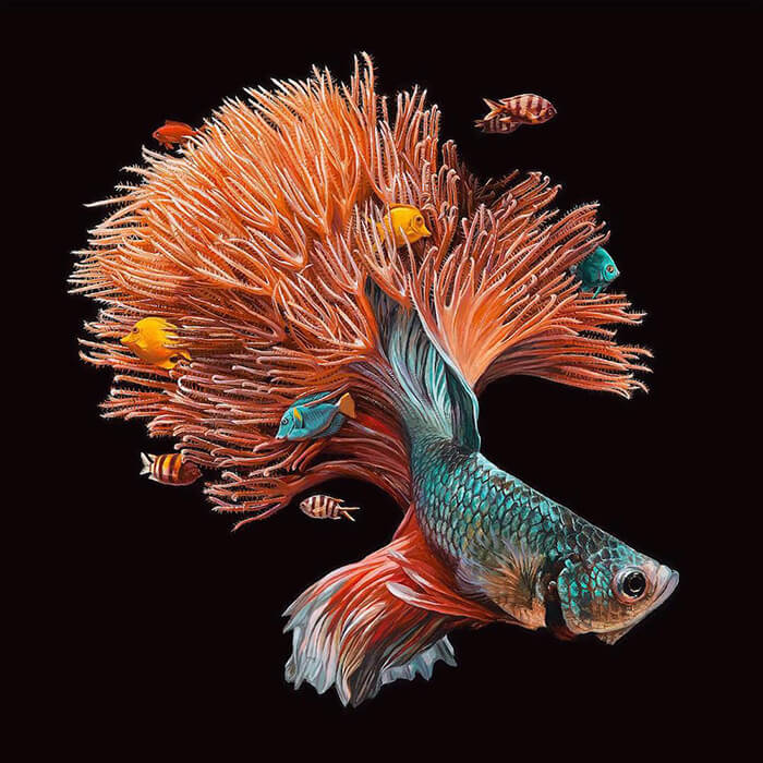 Hyper-realistic Depictions of Animal Blending by Lisa Ericson