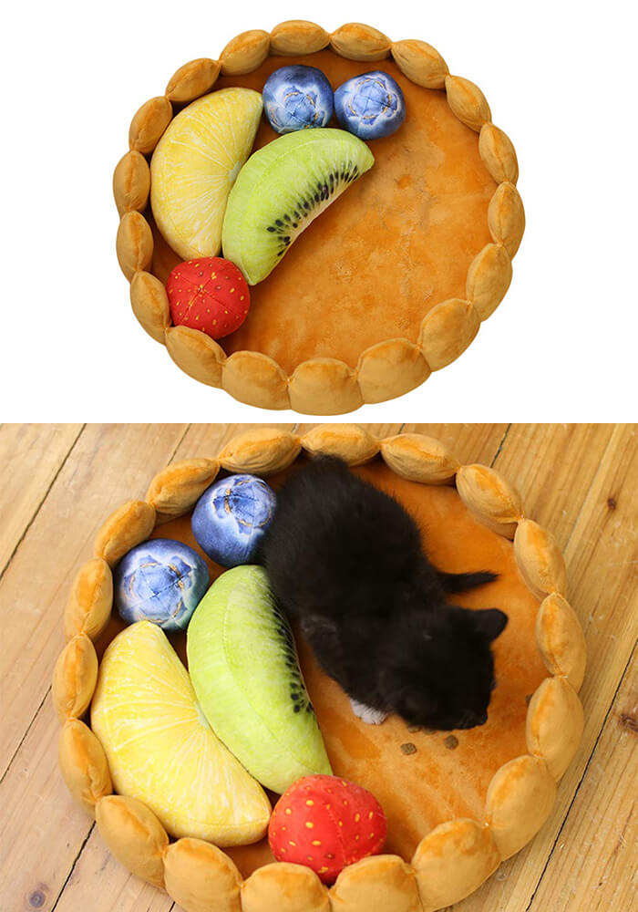 7 Playful and Delicious Food Shape Pet Bed
