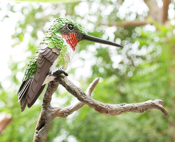 Hyper-realistic Hand-Built Paper Birds by Niharika Rajput