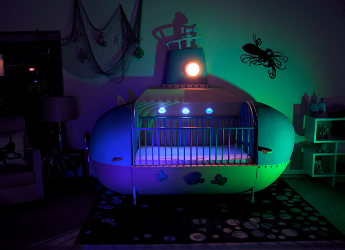 Incredible Handmade Submarine Crib by Rob Adams