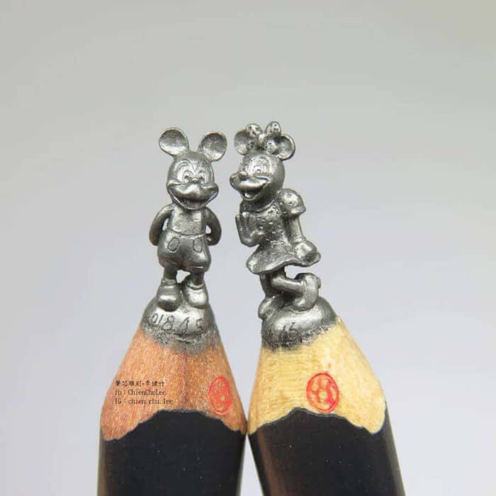 Incredible Pencil Lead Carving by Chien Chu Lee 