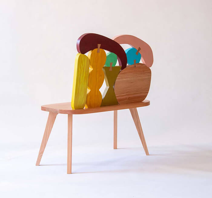 Colorful and Playful Chairs and Benches by Donna Wilson