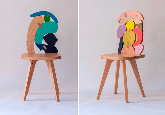 Colorful and Playful Chairs and Benches by Donna Wilson