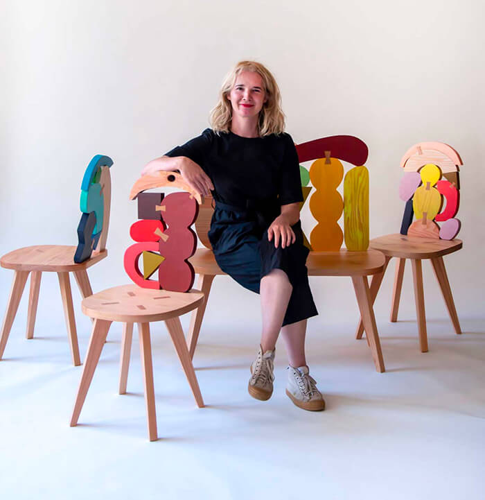 Colorful and Playful Chairs and Benches by Donna Wilson