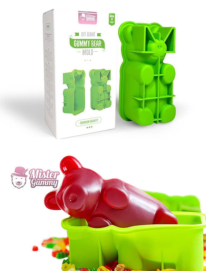 DIY Giant Gummy Bear Mold by Mister Gummy Never Opened