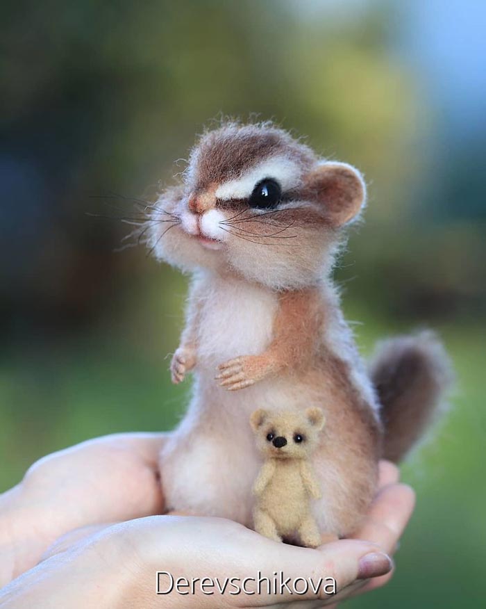 Most Realistic and Adorable Felted Animals by derevschikova