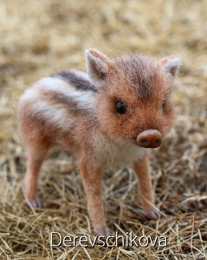 Most Realistic and Adorable Felted Animals by derevschikova