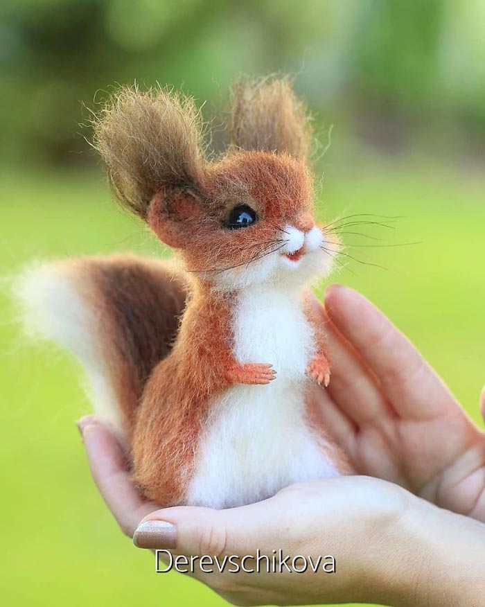 Most Realistic and Adorable Felted Animals by derevschikova