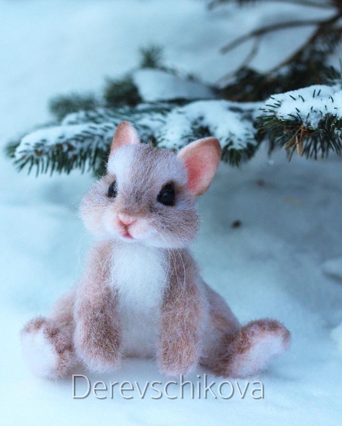 Most Realistic and Adorable Felted Animals by derevschikova