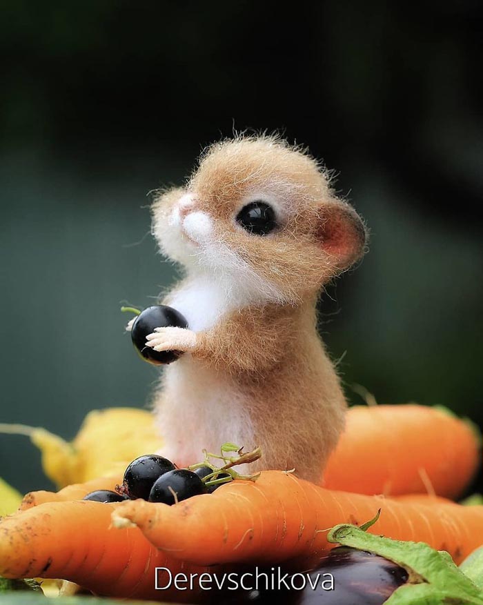 Most Realistic and Adorable Felted Animals by derevschikova