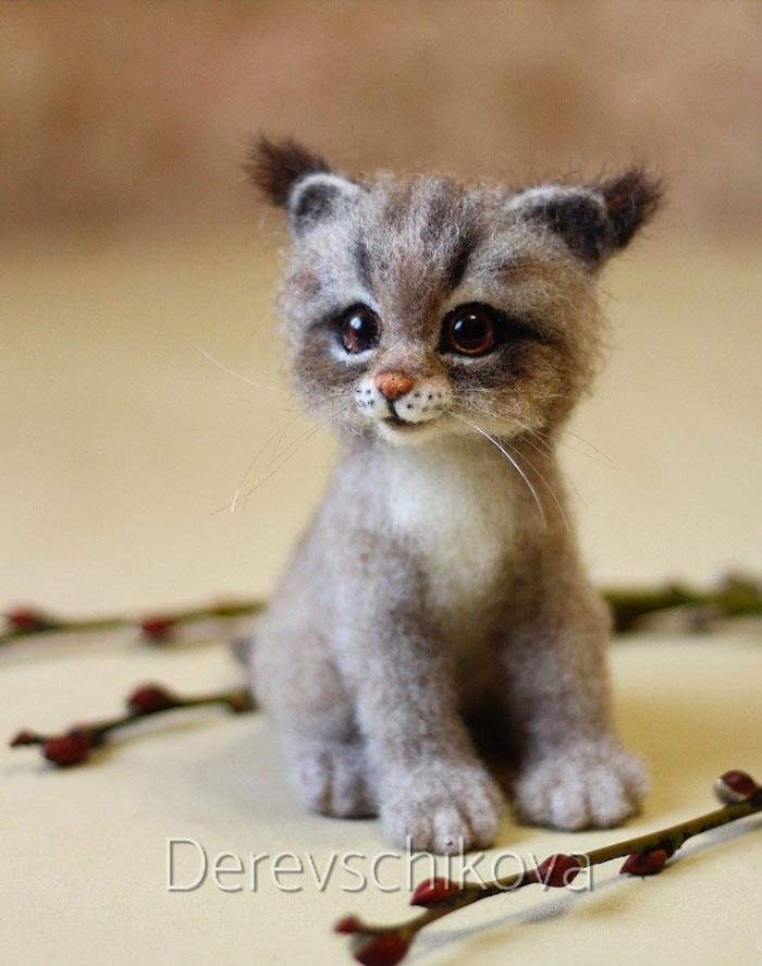 Most Realistic and Adorable Felted Animals by derevschikova