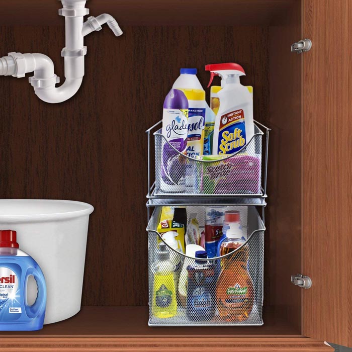 iHEBE Adhesive Bathroom Shelf Storage Organizer Wall Mount No Drilling Shower  Shelf Kitchen Storage Basket Rack