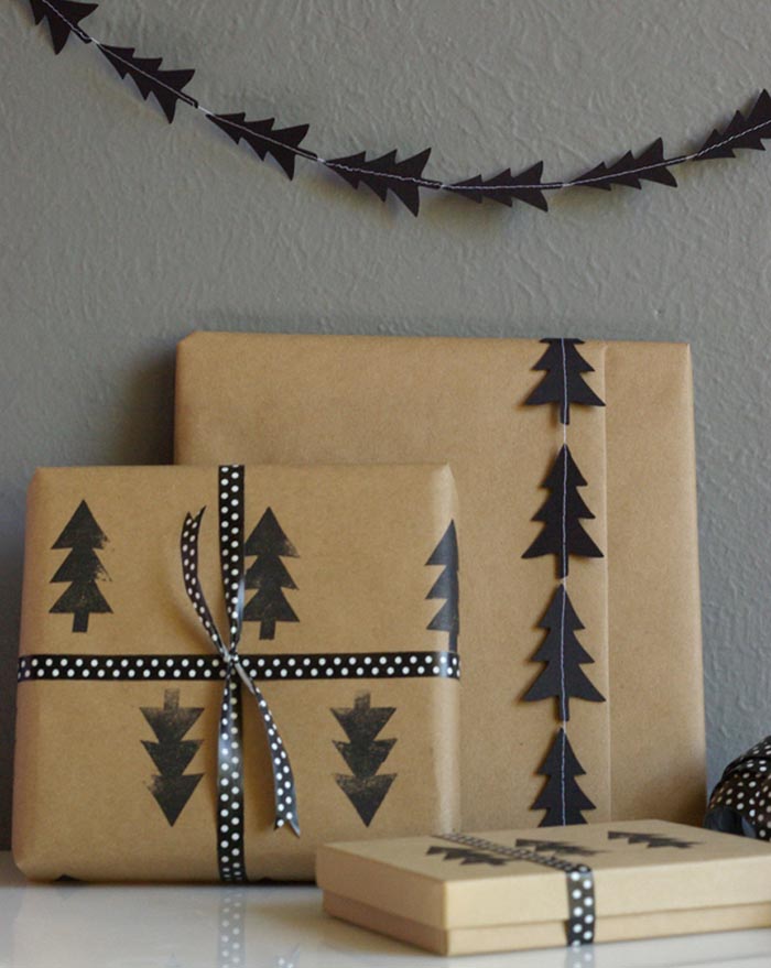 15 DIY Gift Wrapping Ideas Go Perfectly with Brown Kraft Paper