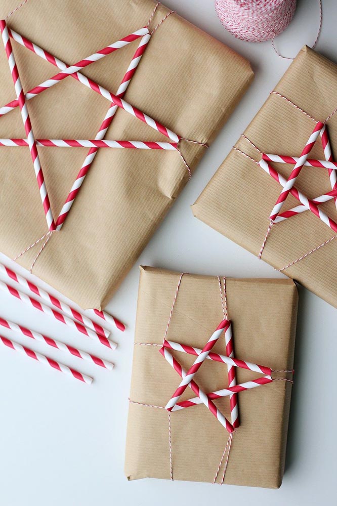 15 DIY Gift Wrapping Ideas Go Perfectly with Brown Kraft Paper