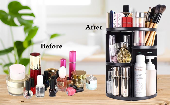 Super Useful Makeup Organizer for Clutterless Living - Design Swan