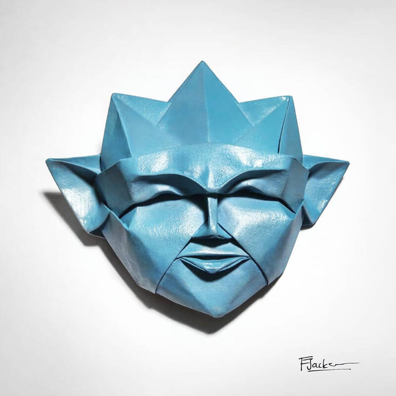 Stunning Origami Faces by Fynn Jackson - Design Swan