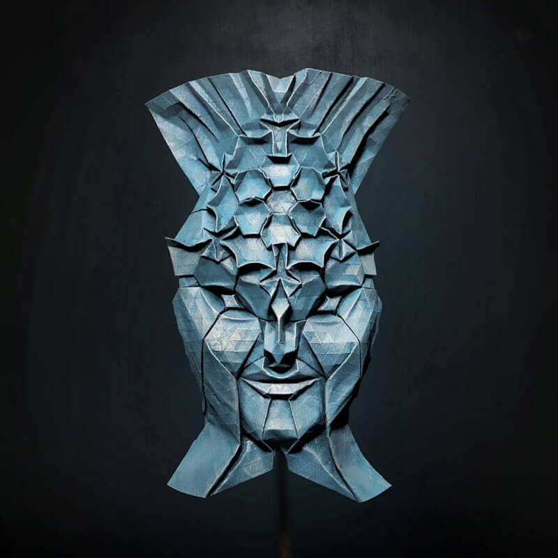 Stunning Origami Faces by Fynn Jackson - Design Swan