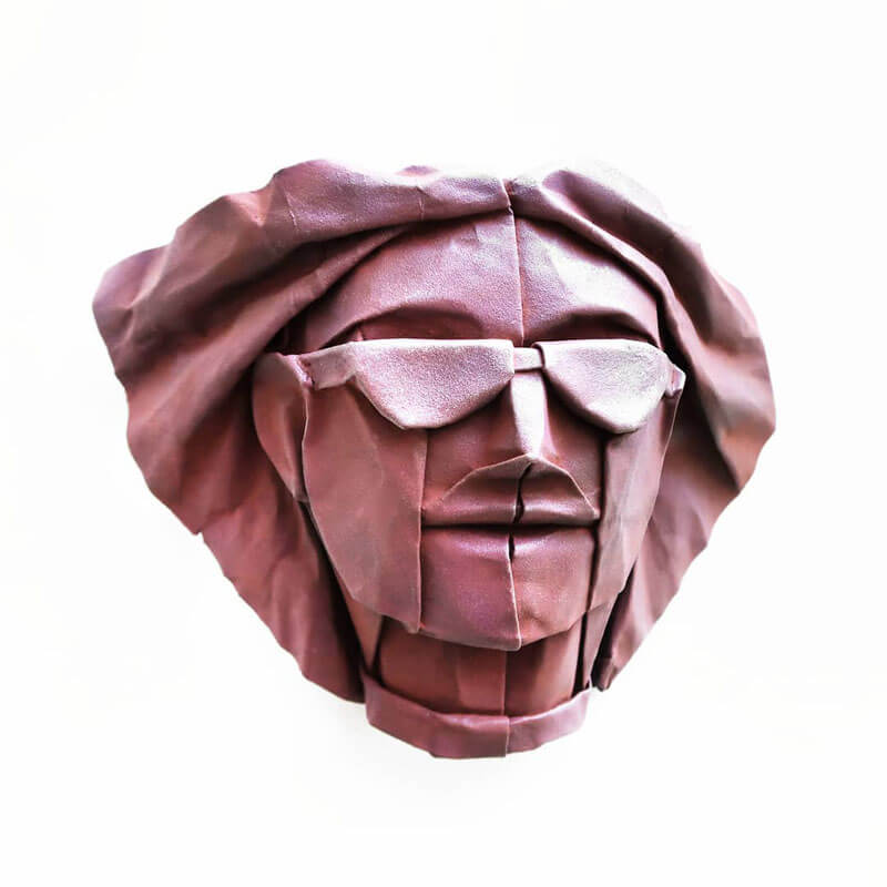 Stunning Origami Faces by Fynn Jackson - Design Swan