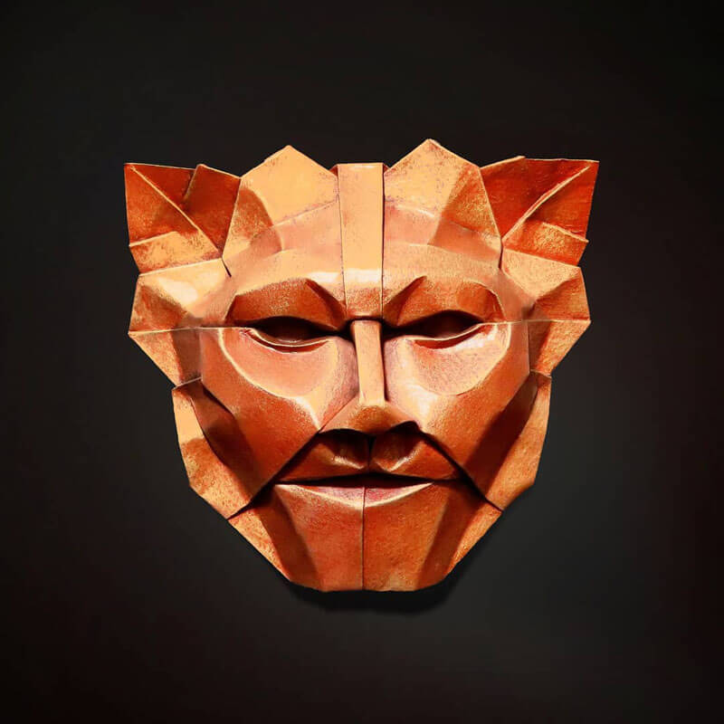 Stunning Origami Faces by Fynn Jackson - Design Swan