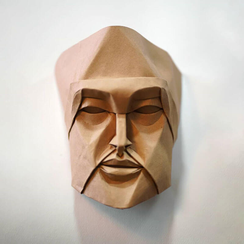 Stunning Origami Faces by Fynn Jackson - Design Swan
