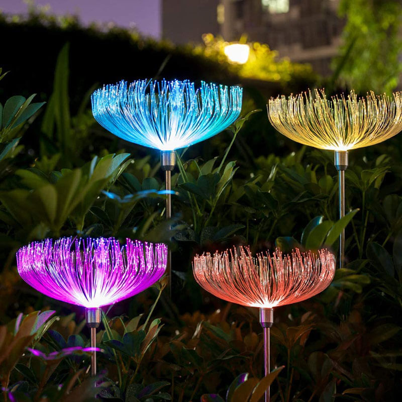 ornamental solar powered garden lights