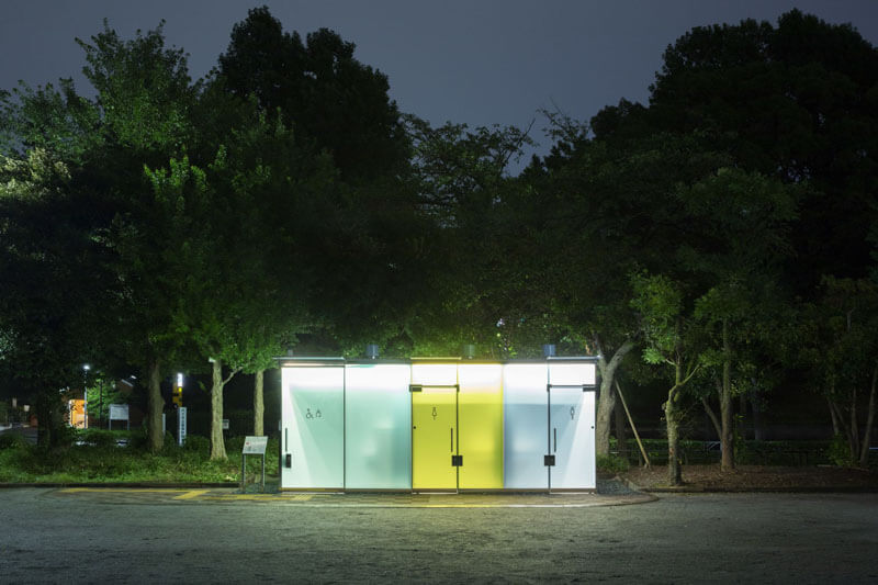 Unusual See Through Public Toilets In Tokyo Design Swan