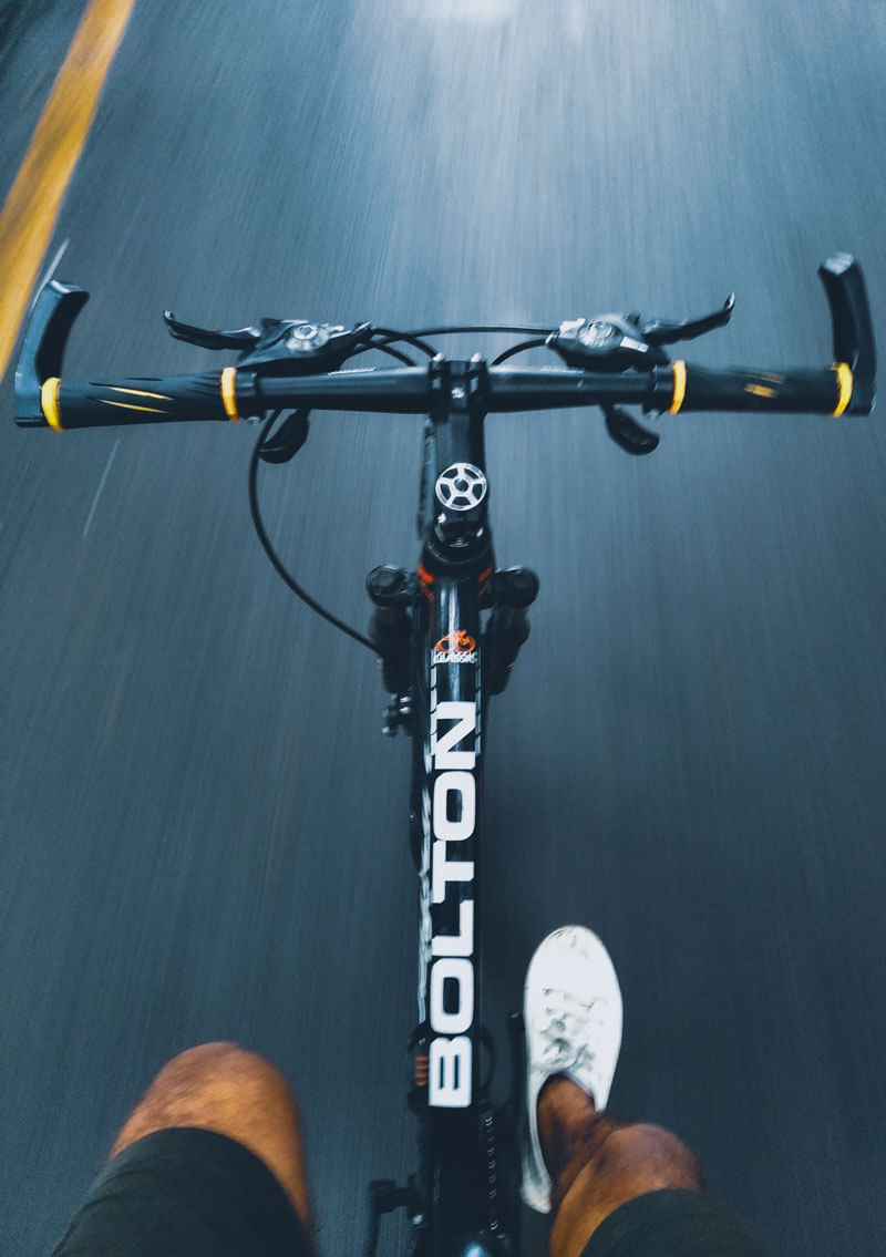 bike with bullhorn handlebars