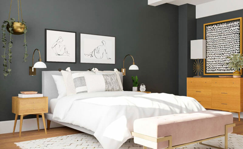 41 Sophisticated Black Themed Bedroom Ideas - Design Swan