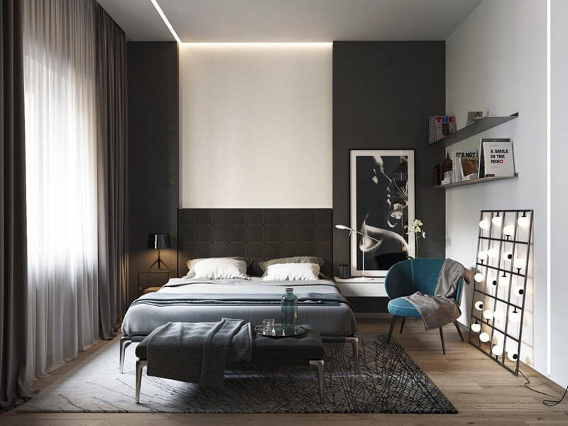 41 Sophisticated Black Themed Bedroom Ideas - Design Swan