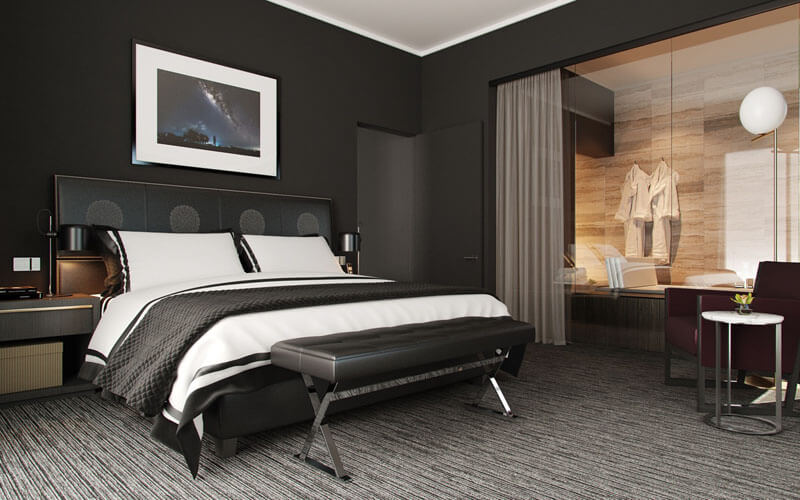 41 Sophisticated Black Themed Bedroom Ideas - Design Swan