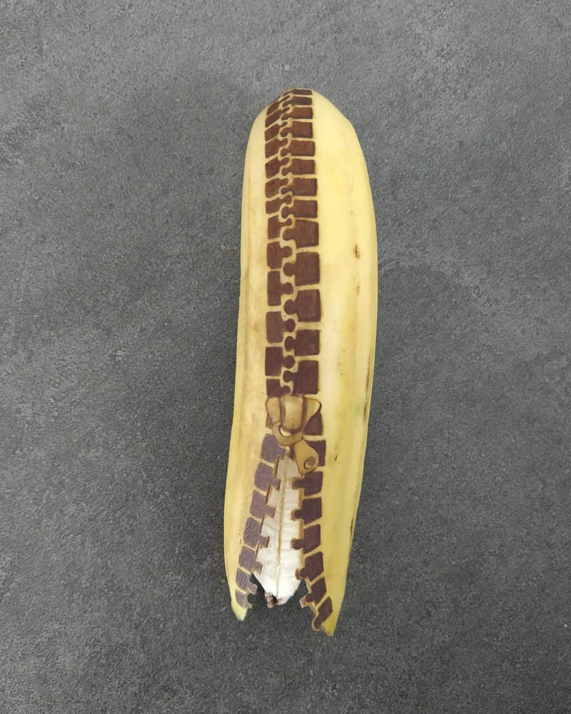 Amazing Banana Skin Art by Anna Chojnicka - Design Swan