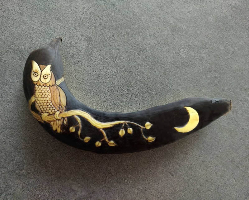 Amazing Banana Skin Art by Anna Chojnicka - Design Swan