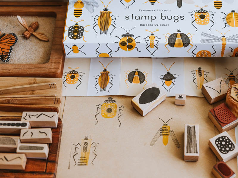 Stamp Bugs Set for Children - View then Buy on