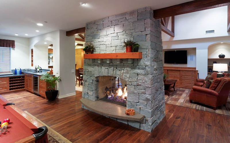 45 Gorgeous Double Sided Fireplace Ideas Design Swan