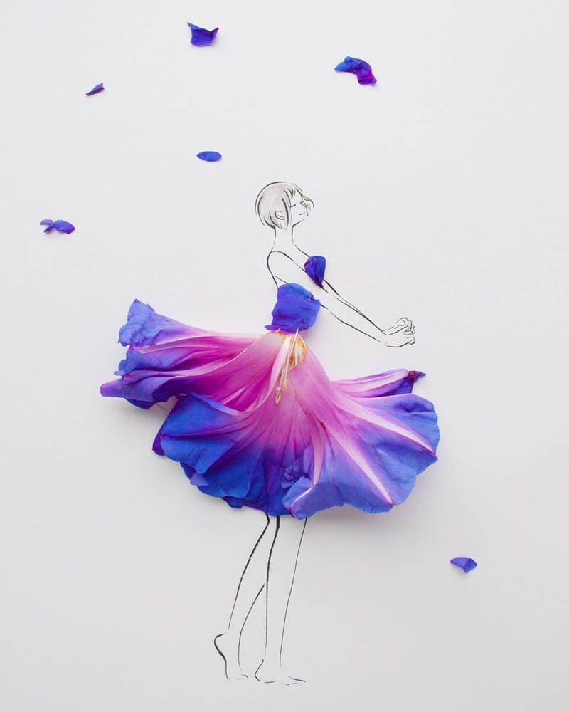 Flower Dress Drawing